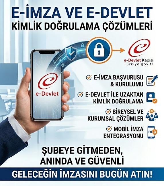 E-İmza E-Devlet  Kimlik Doğrulama İşlemi